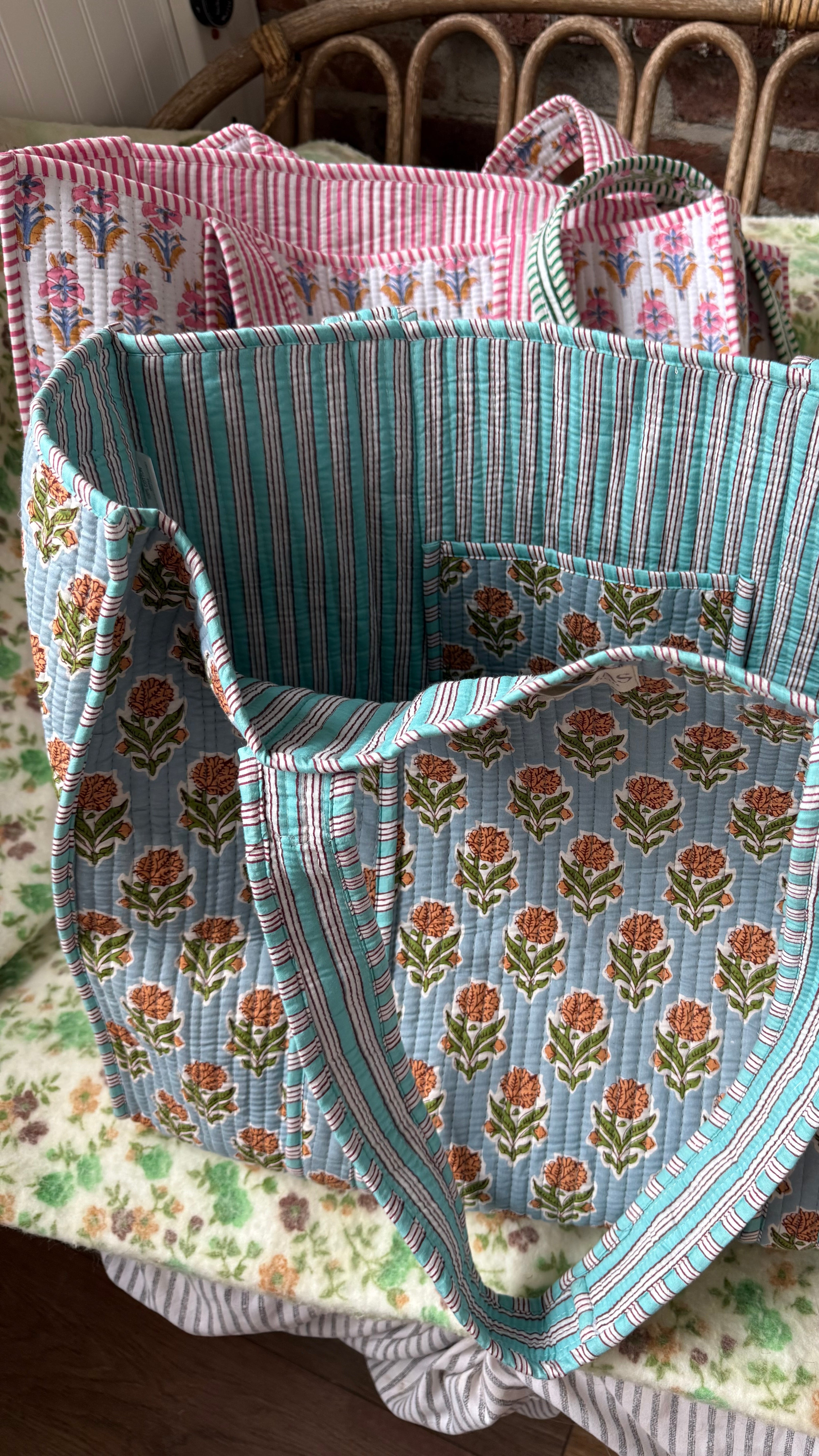 Marigold Quilted Weekender Bag