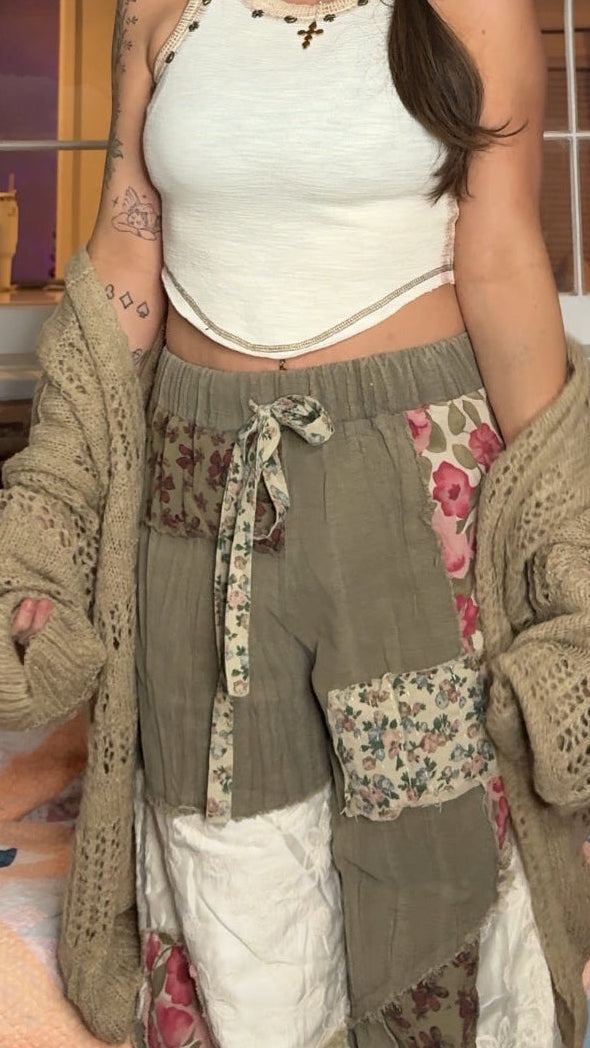 Charlotte Woven Patchwork Pants