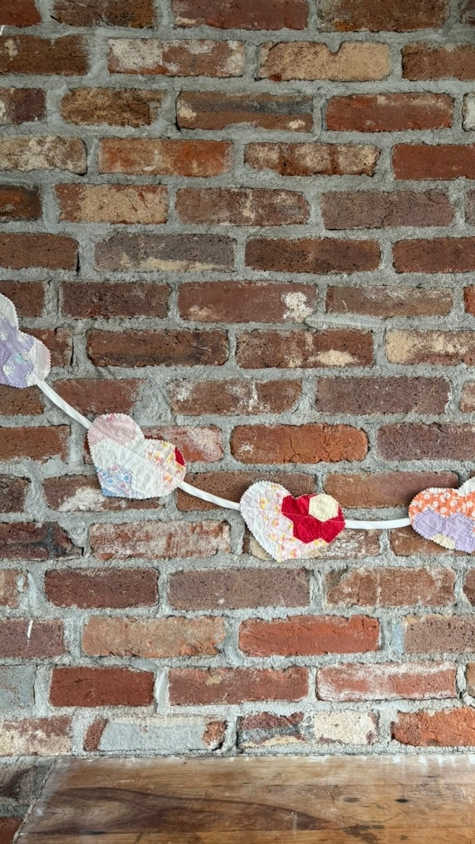 Carmen Mixed Quilted Heart Banner