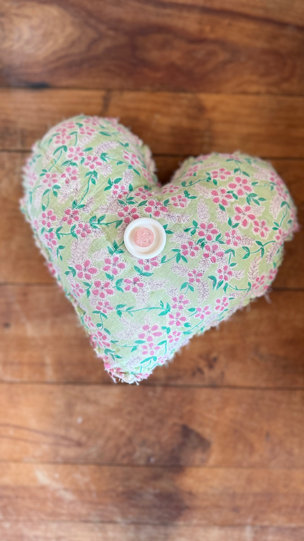 Pink and Green Love Puff