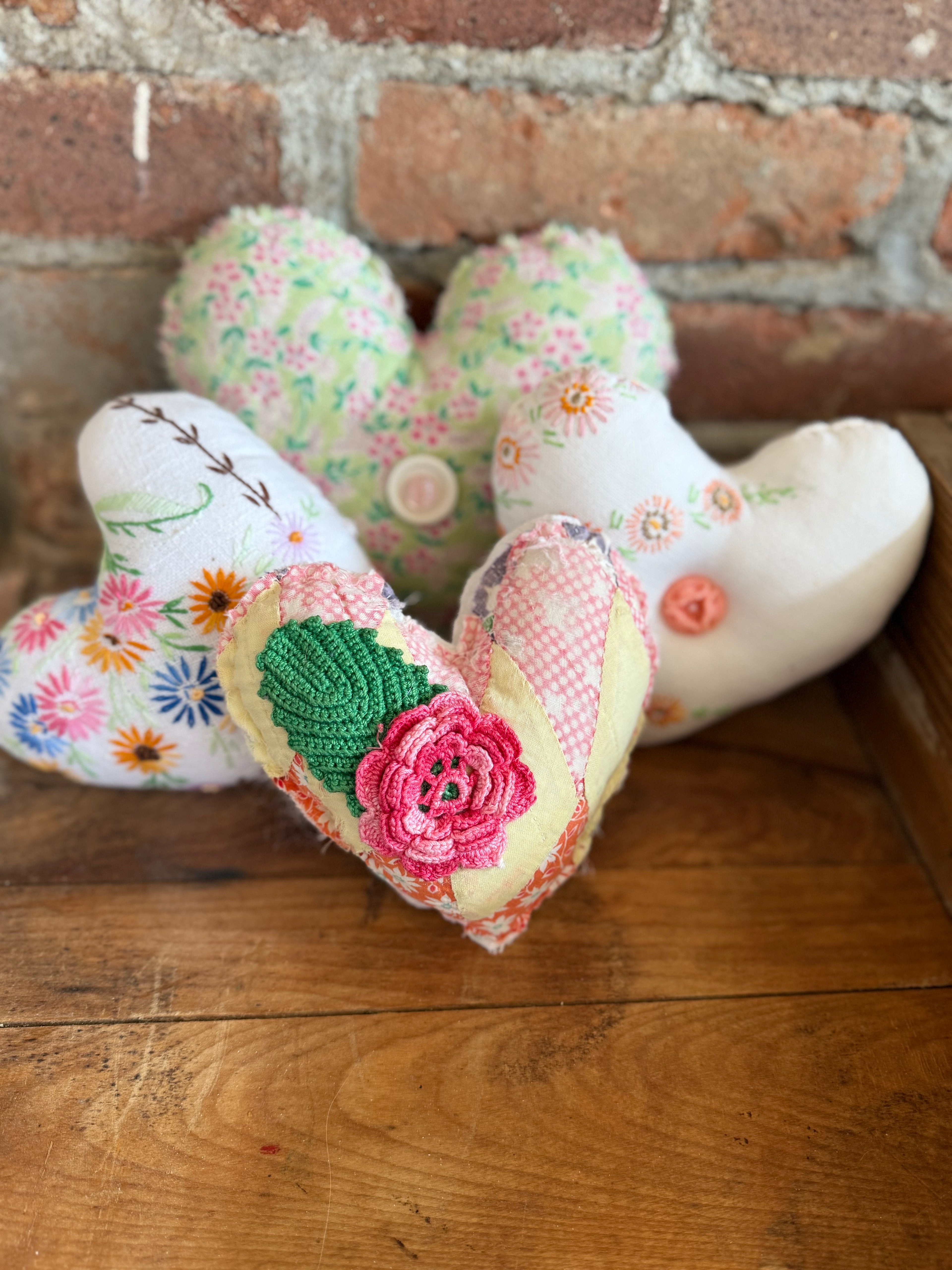 Pink and Green Love Puff