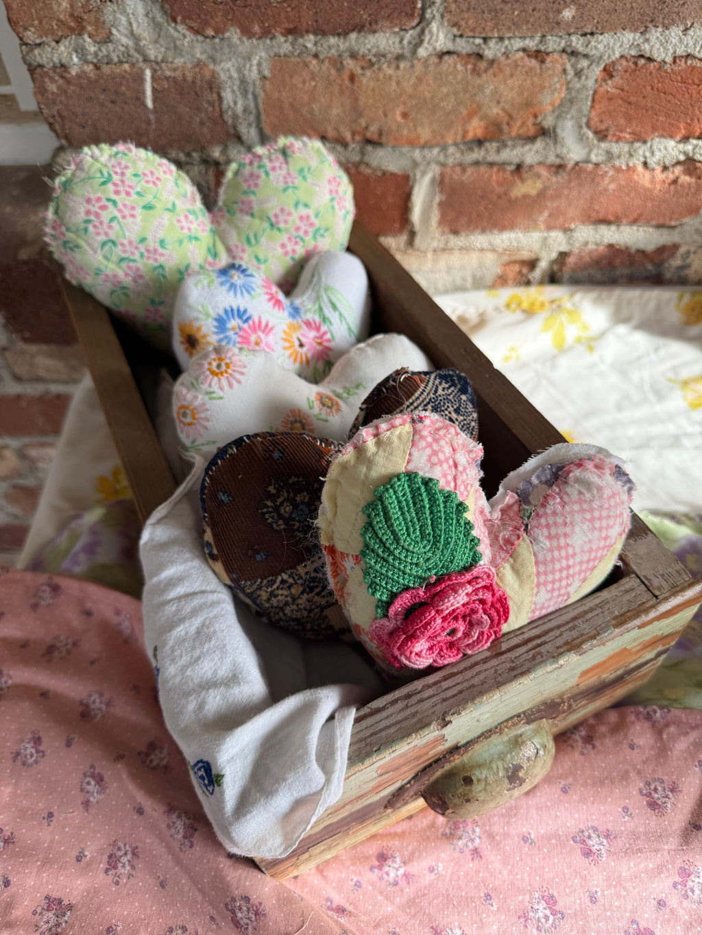 Blue Paisley Love Puff