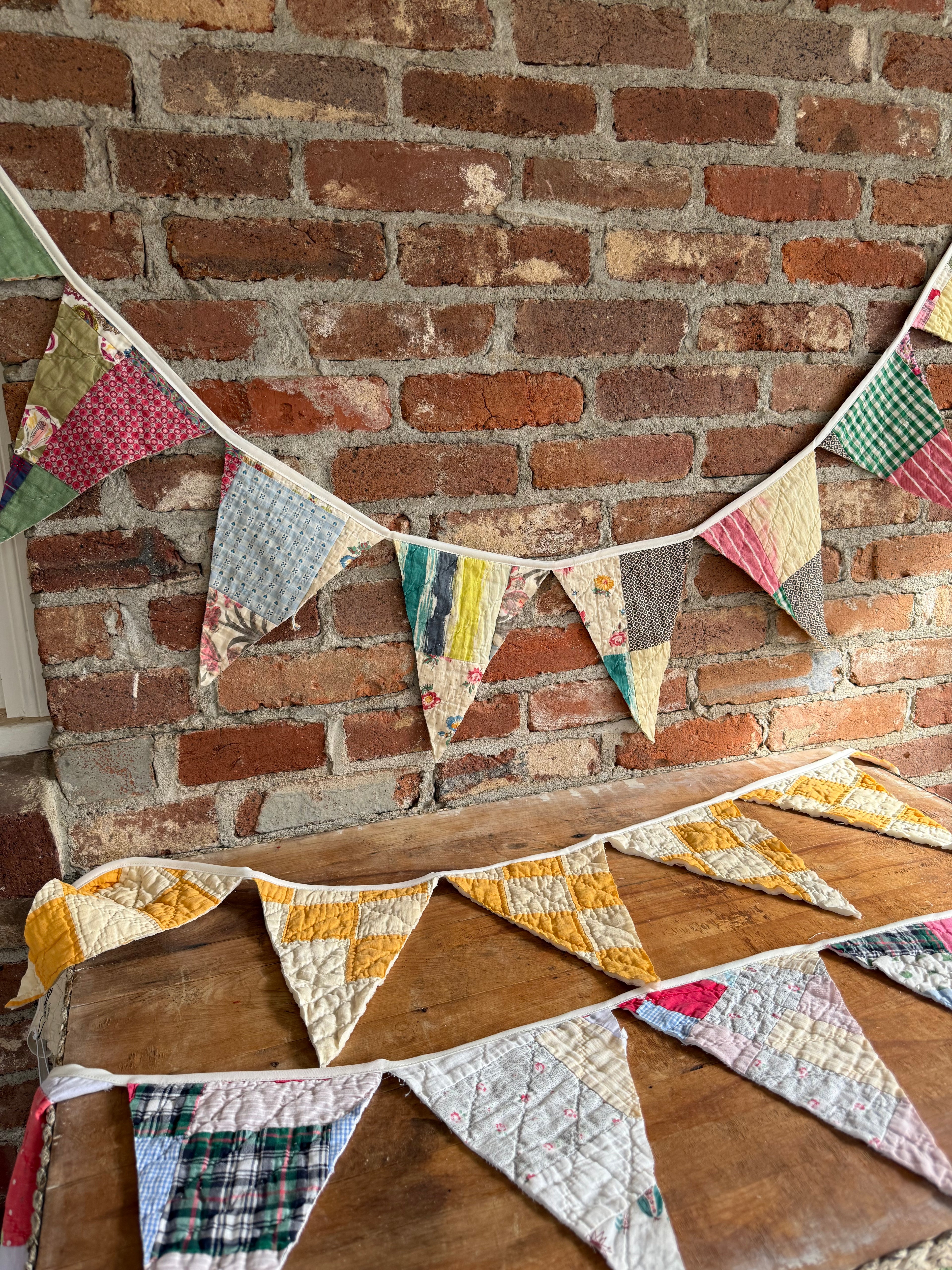 Nora Plaid Multicolor Quilted Banner