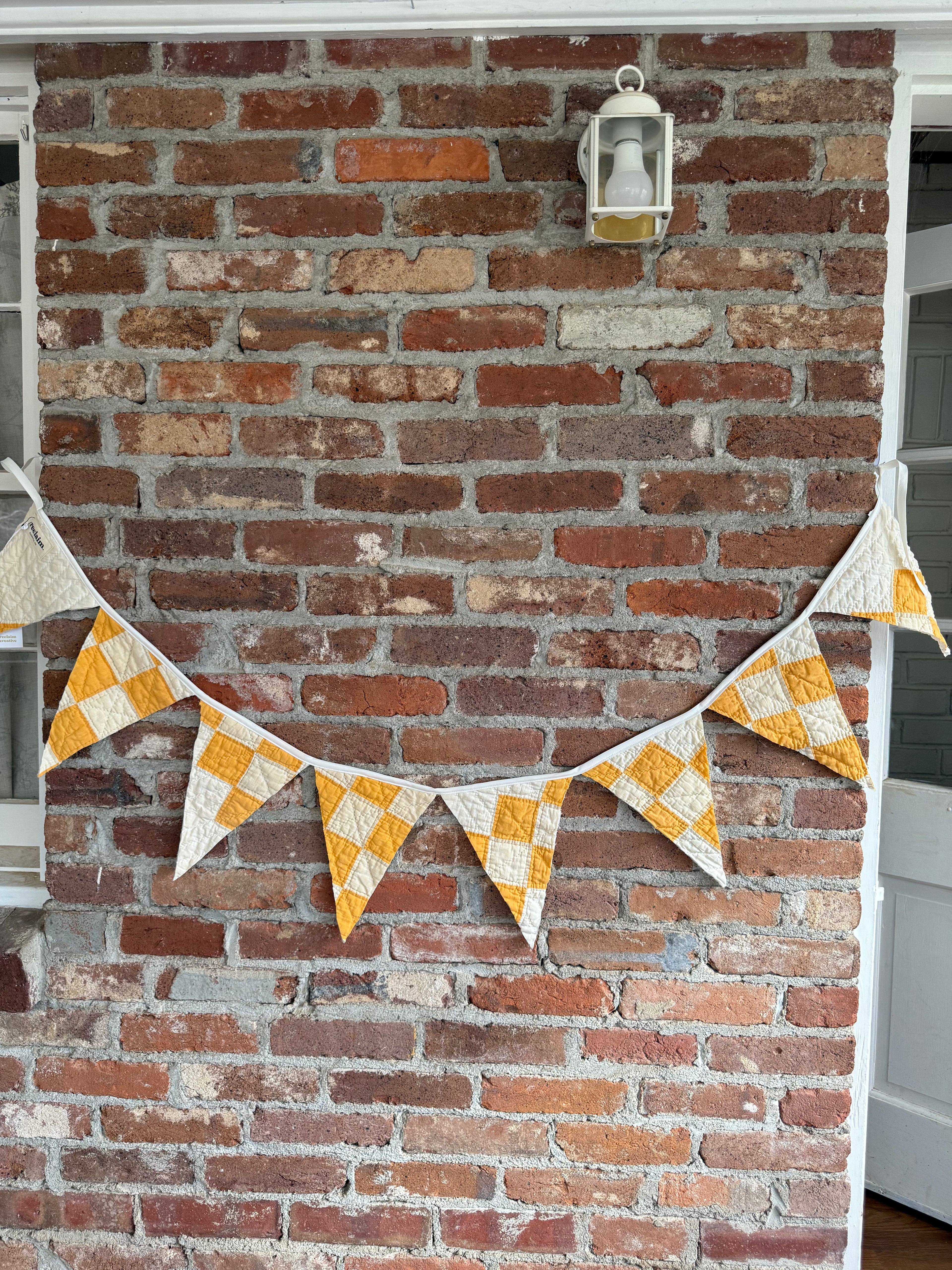 Orange Dreamsicle Quilted Banner