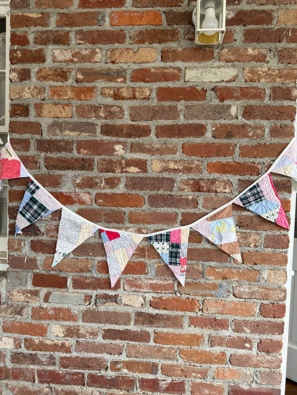 Nora Plaid Multicolor Quilted Banner