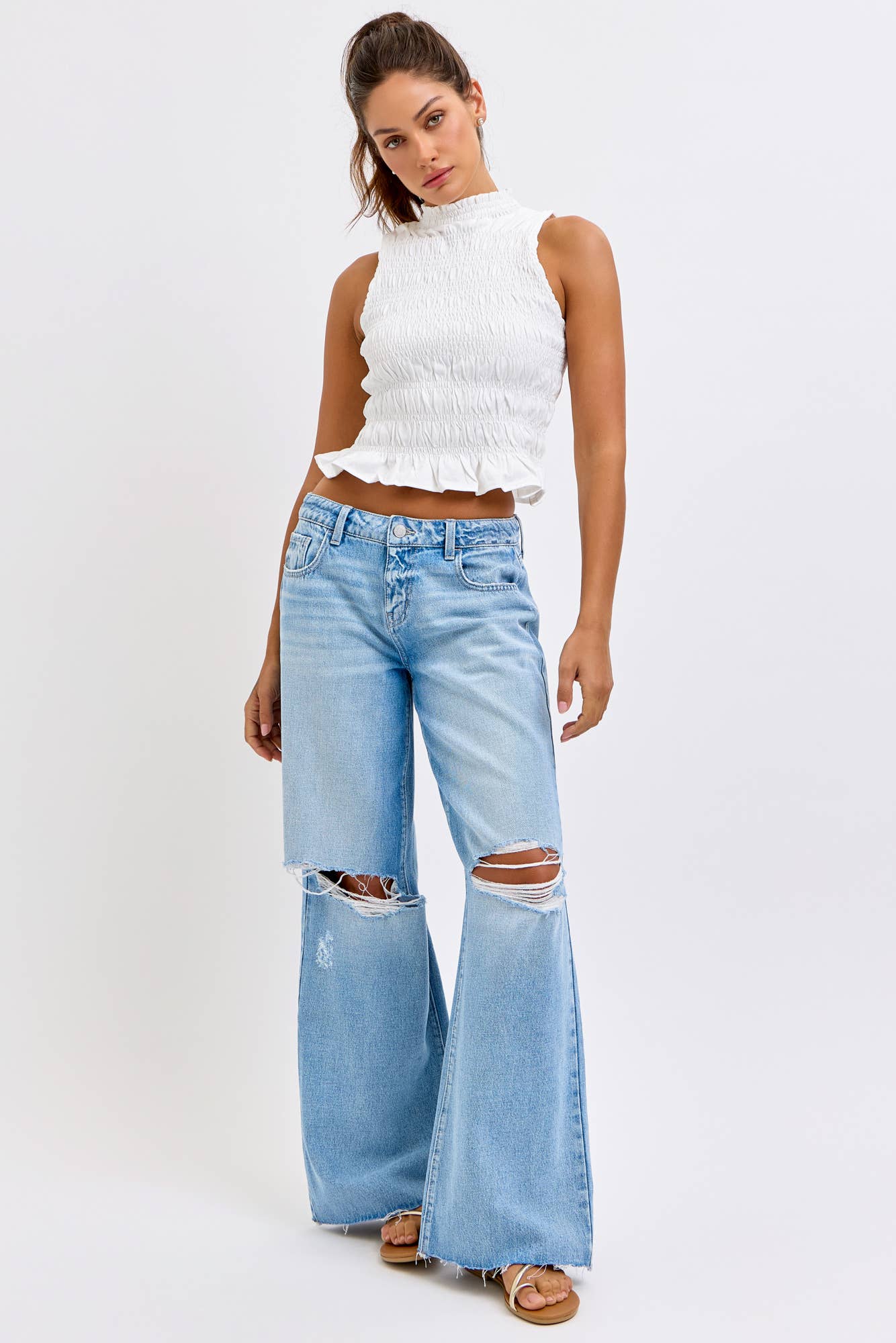 Layla Low Rise Ripped Boyfriend Jeans